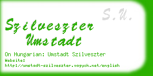 szilveszter umstadt business card